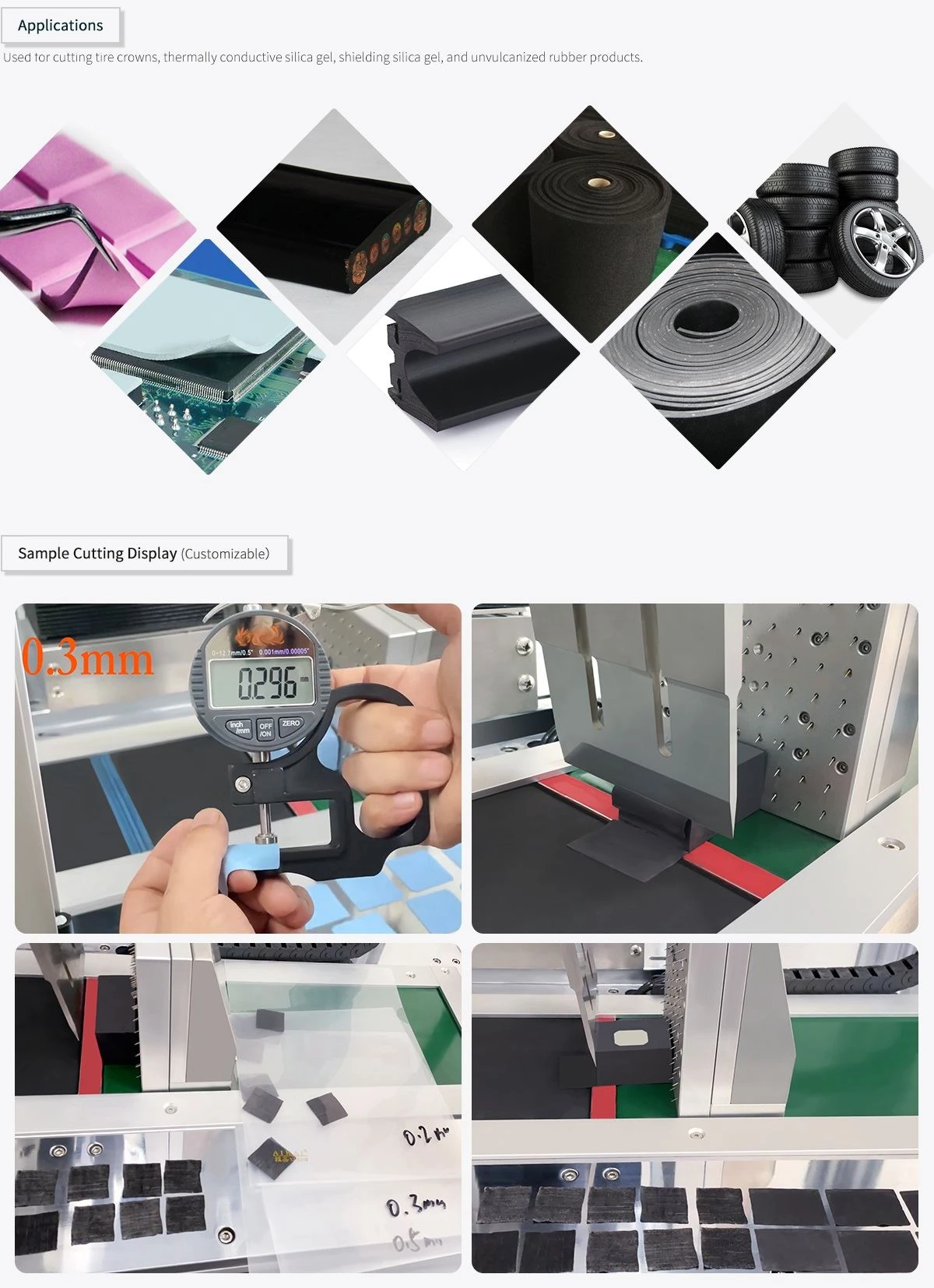Ultrasonic Rubber Tire Cutter